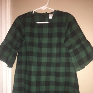 Little girls plaid dress- size4